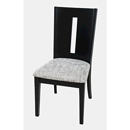 Urban Icon Contemporary 42" Round Five-Piece Dining Set with Upholstered Chairs