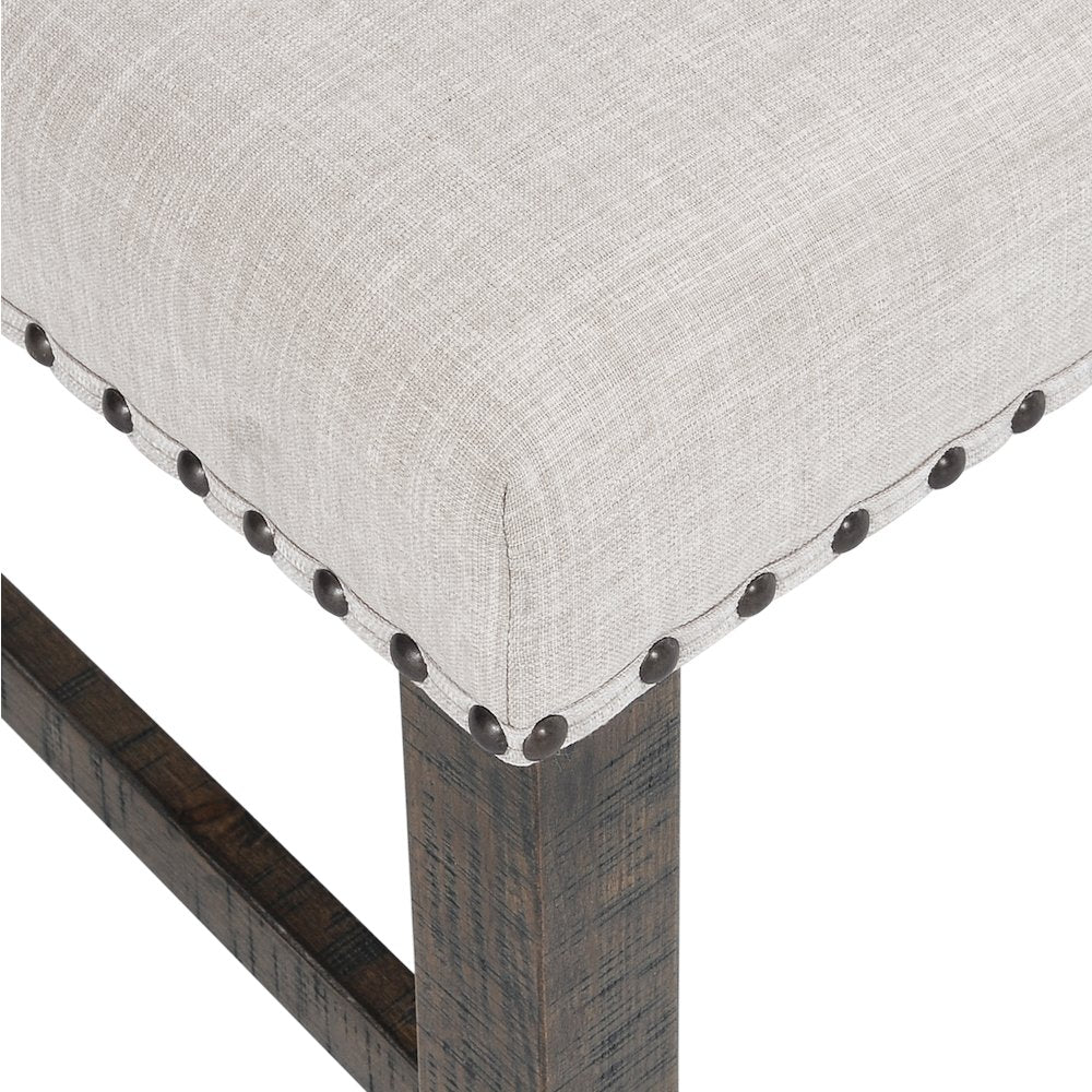 Willow Creek Rustic Distressed 78" Seven-Piece Dining Set