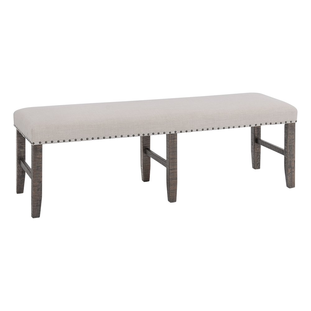 Willow Creek Rustic Distressed 78" Six-Piece Dining Set with Bench