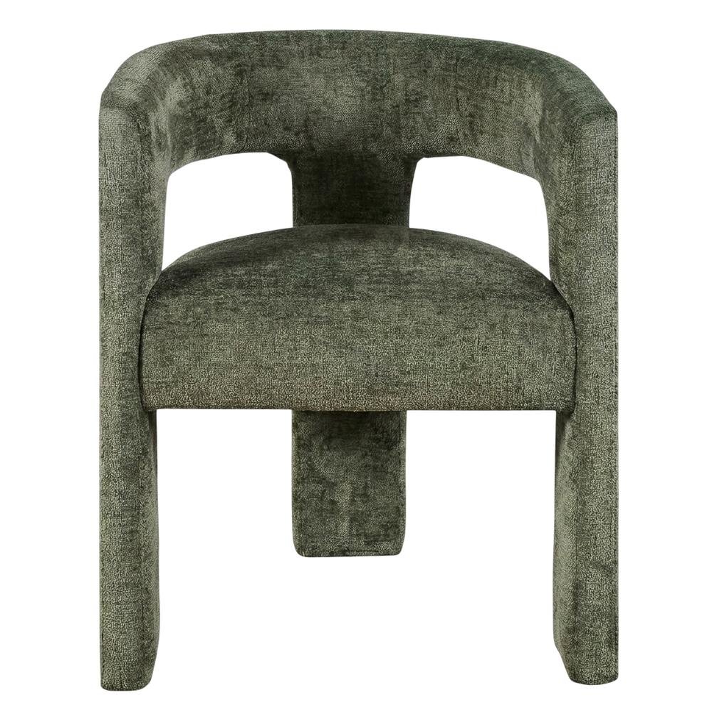 Modern Upholstered Counter Stool, Iron Frame, Forest, Set of 4