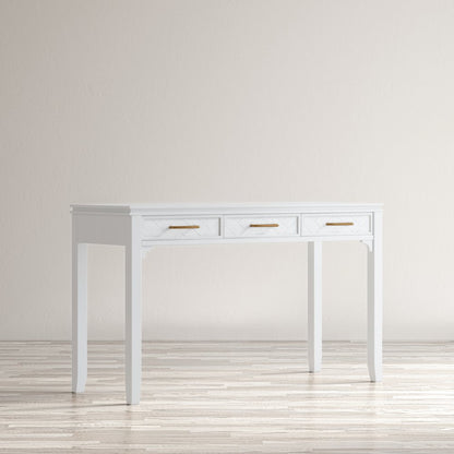 Gramercy Mid-Century Modern Chevron Three Drawer USB Charging Desk