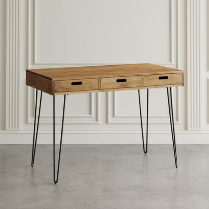 Rollins 52" Solid Hardwood Modern Counter Dining Table with Storage