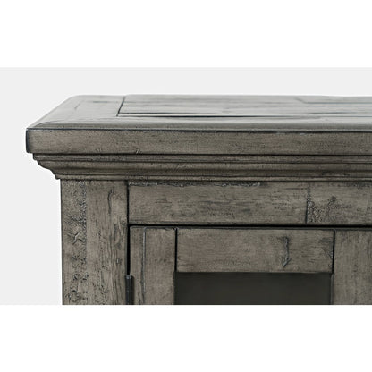 Rustic Shores 70" Coastal Distressed Acacia Six-Door Sideboard Cabinet