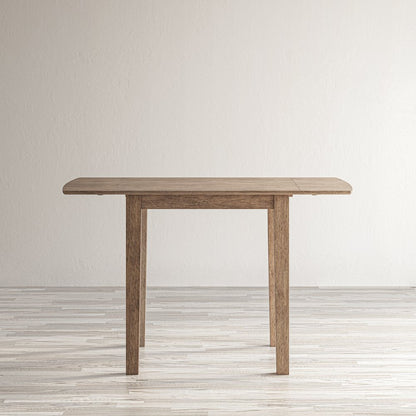 Coastal Wire-Brushed Acacia Drop-Leaf Coastal Wire-Brushed Acacia Dining Table