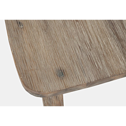 Eastern Tides Coastal Wire-Brushed Wood X-Back Acacia Dining Chair (Set of 2)