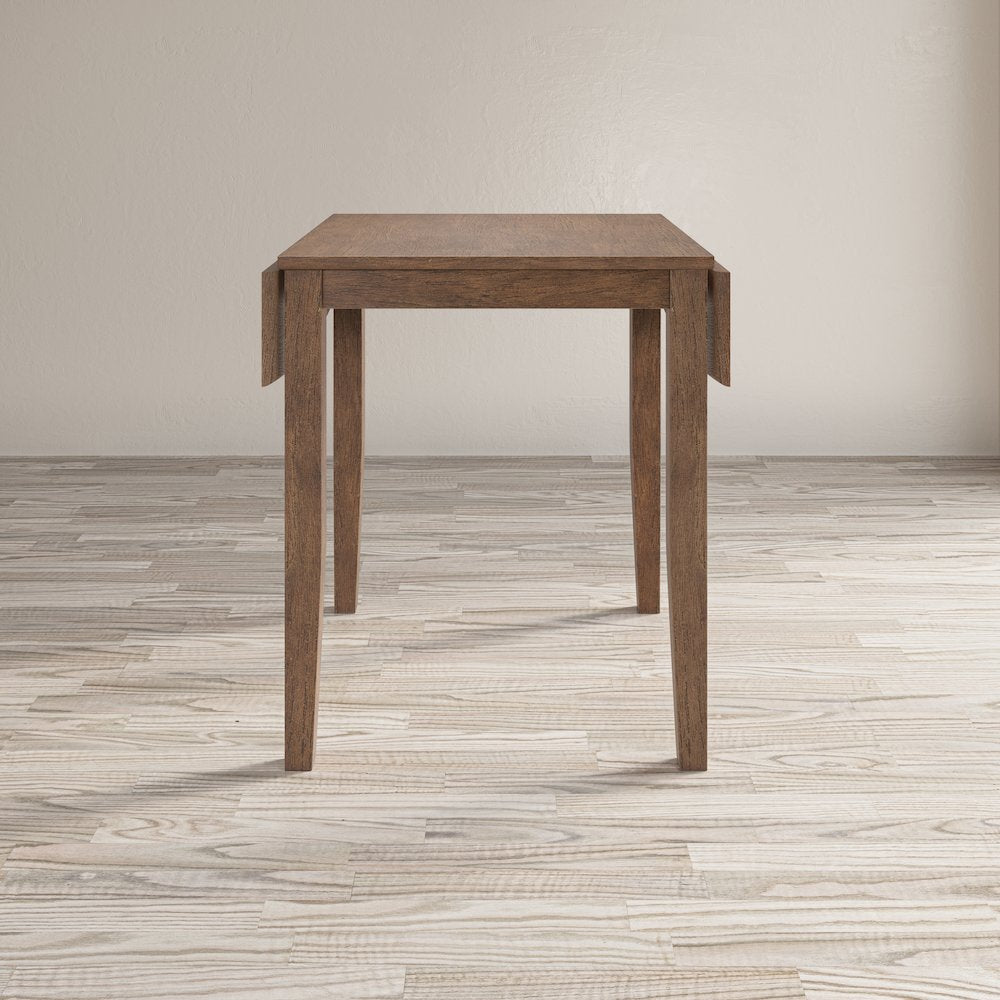 Coastal Wire-Brushed Acacia Three Piece Backless Counter Height Dining Set
