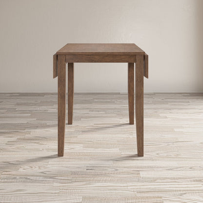 Coastal Wire-Brushed Acacia Three Piece Backless Counter Height Dining Set