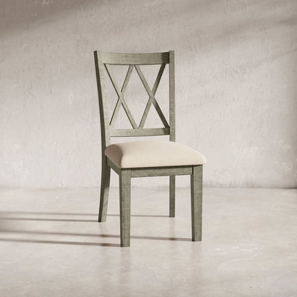 Telluride Rustic Farmhouse Solid Wood Dining Chair (Set of 2)