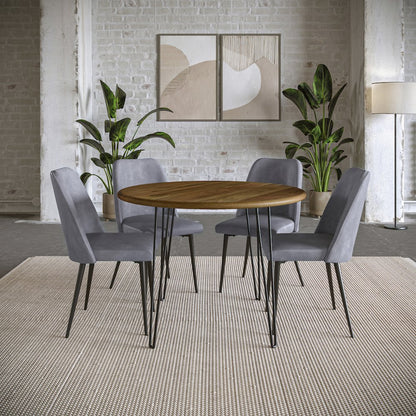 Maddox Mid-Century Modern Faux Leather Upholstered Dining Chair (Set of 2)