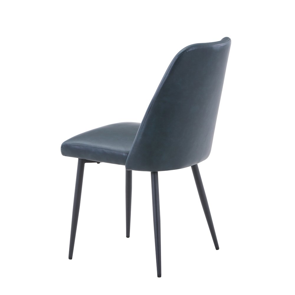 Maddox Mid-Century Modern Faux Leather Upholstered Dining Chair (Set of 2)