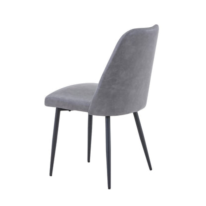 Maddox Mid-Century Modern Faux Leather Upholstered Dining Chair (Set of 2)