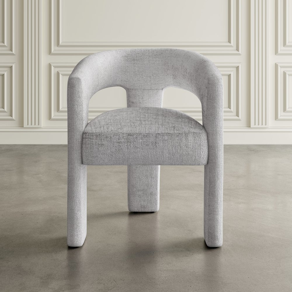 Gwen Modern Luxury Jacquard Fabric Sculpture Armchair - Set of 2