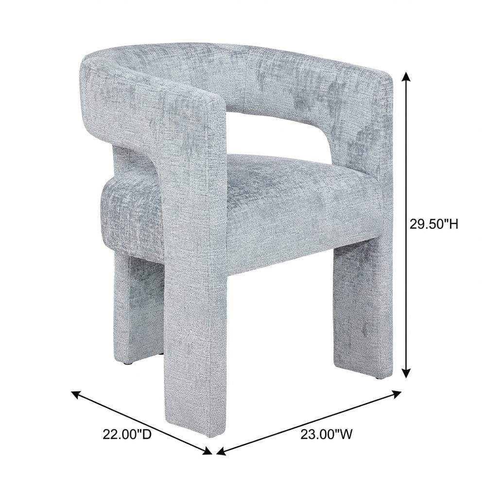 Gwen Modern Luxury Jacquard Fabric Sculpture Armchair - Set of 2
