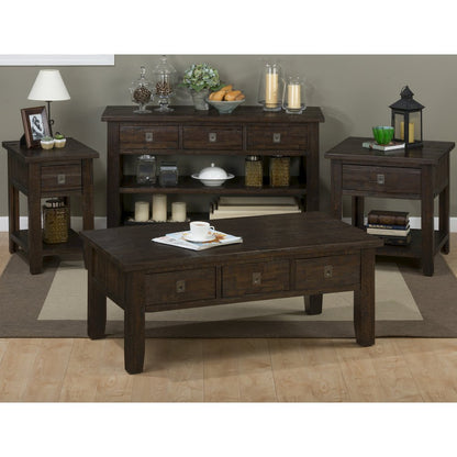 Kona Grove 50" Distressed Rustic Solid Wood Sofa Table