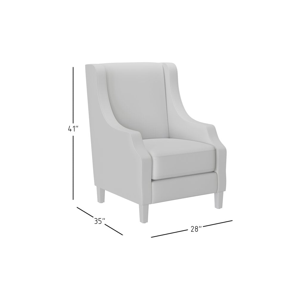 Paisley Fabric Transitional Upholstered Accent Chair with Nailhead Trim