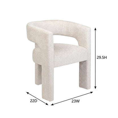 Gwen Modern Luxury Jacquard Fabric Upholstered Sculpture Armchair