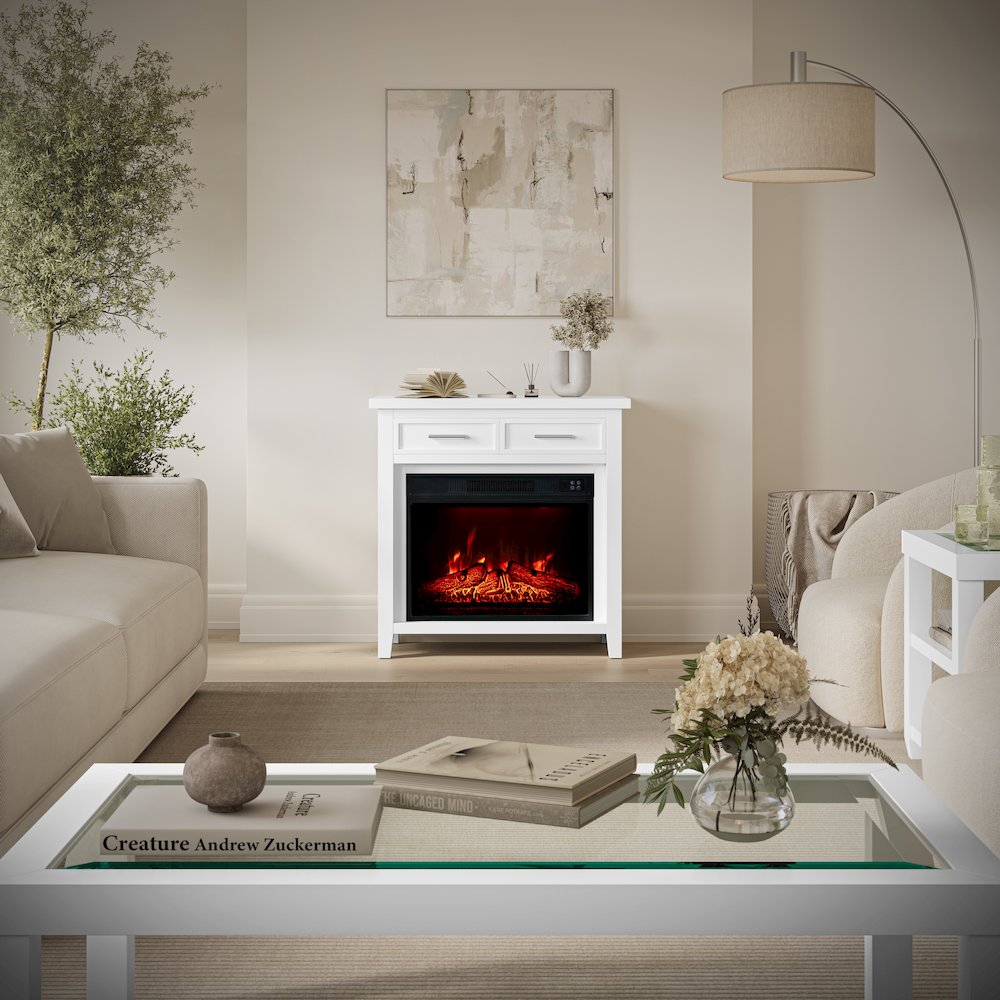 Urban Icon Contemporary 32" Electric Fireplace Console TV Stand