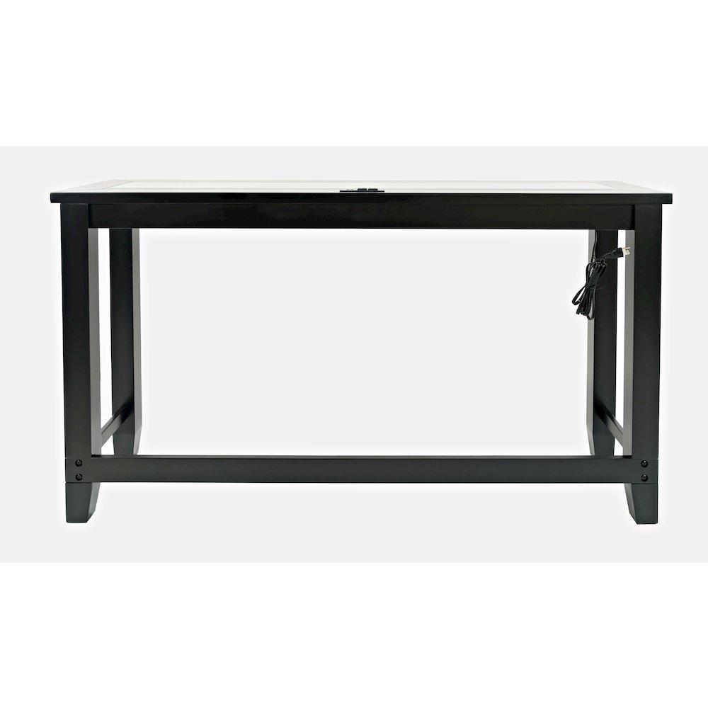 Contemporary 4 Piece Counter Height 66" Dining Table Set with USB Charging