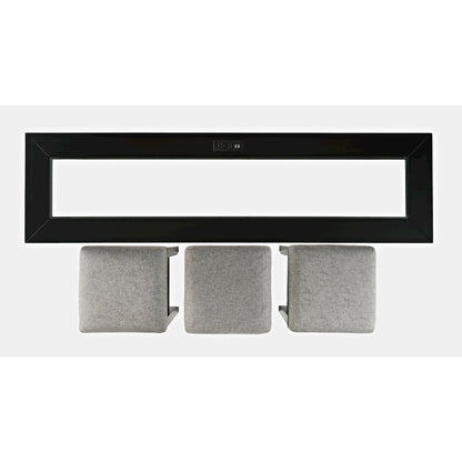 Contemporary 4 Piece Counter Height 66" Dining Table Set with USB Charging