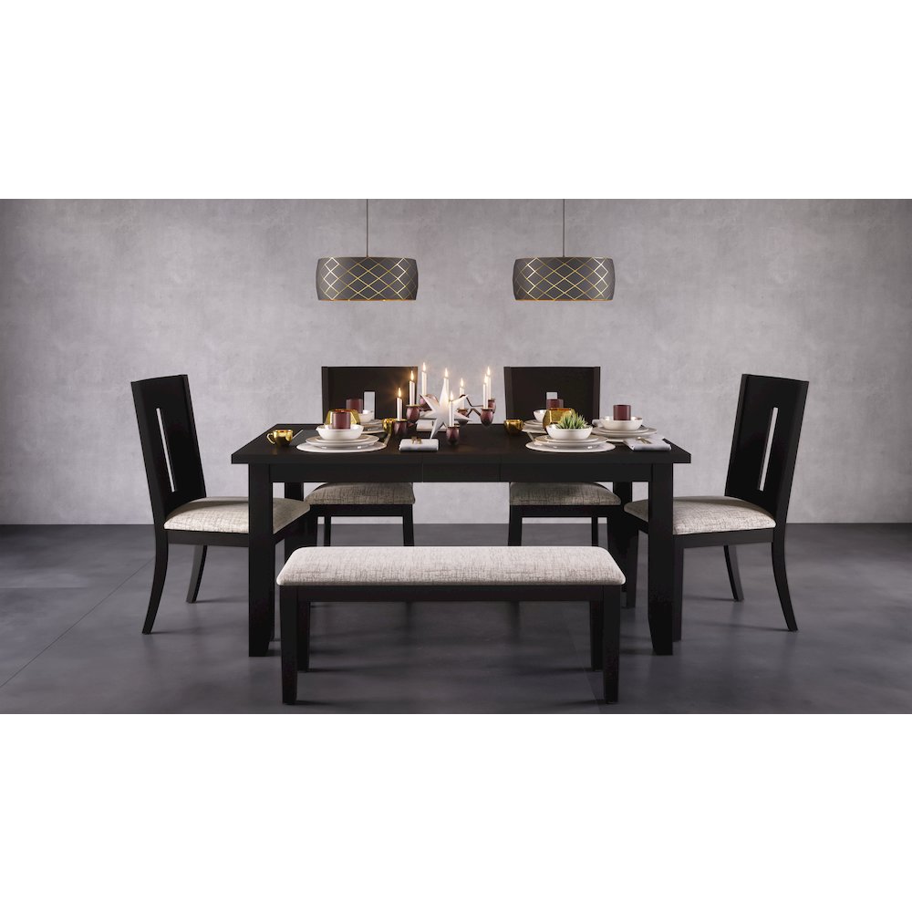 Urban Icon Contemporary 45" Upholstered Dining Bench
