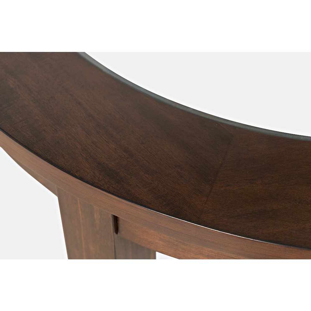 Urban Icon Contemporary 42" Round Counter Height Glass Inlay Dining Table