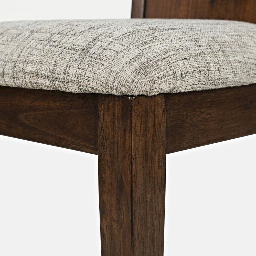 Contemporary Slotback Upholstered Dining Chairs, Merlot, Set of 2