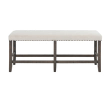 Willow Creek Distressed Solid Wood Counter Height Dining Bench