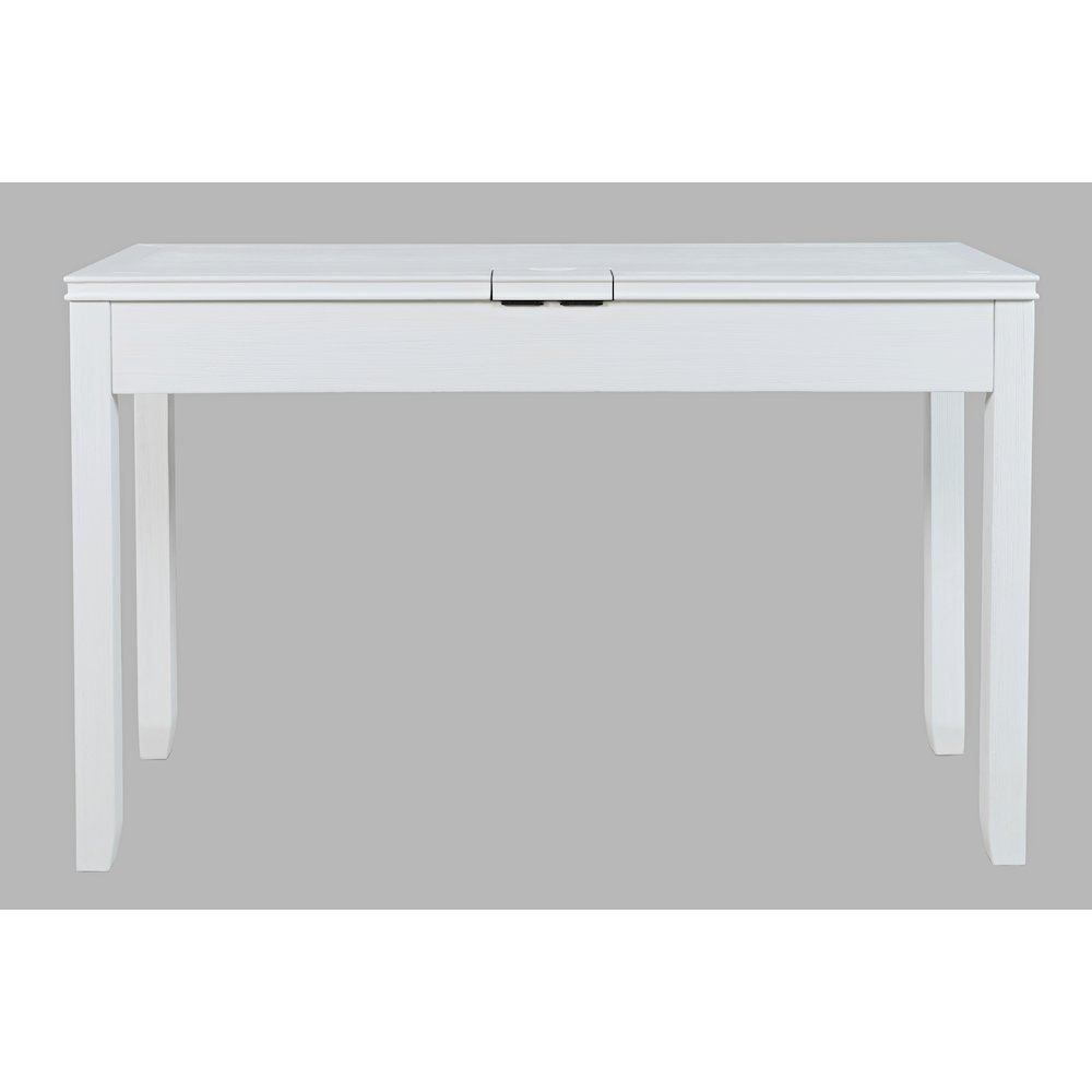 Gramercy Mid-Century Modern Chevron Three Drawer USB Charging Desk