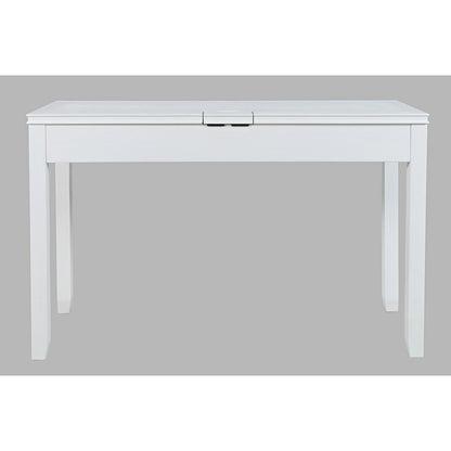 Gramercy Mid-Century Modern Chevron Three Drawer USB Charging Desk