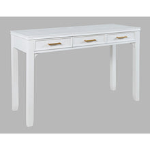 Gramercy Mid-Century Modern Chevron Three Drawer USB Charging Desk
