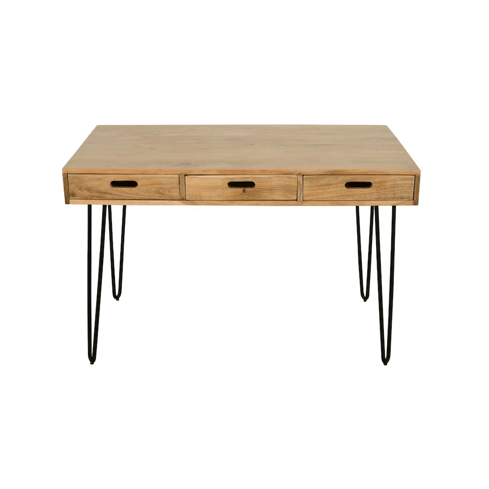 Rollins 52" Solid Hardwood Modern Counter Dining Table with Storage