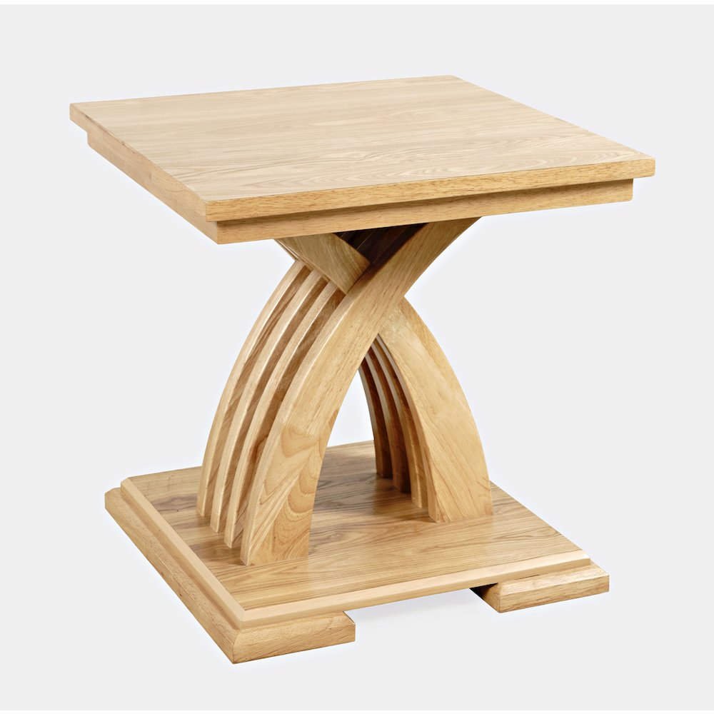 Anthology Contemporary Curved Base Square End Table