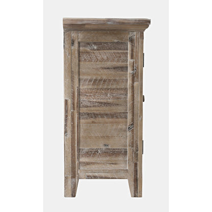 Rustic Shores 70" Coastal Distressed Acacia Six-Door Sideboard Cabinet