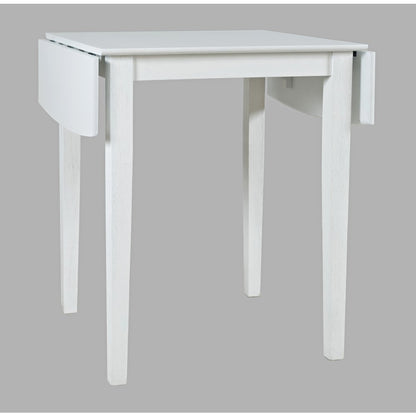 Eastern Tides Coastal Wire-Brushed Acacia Drop-Leaf Counter Height Dining Table