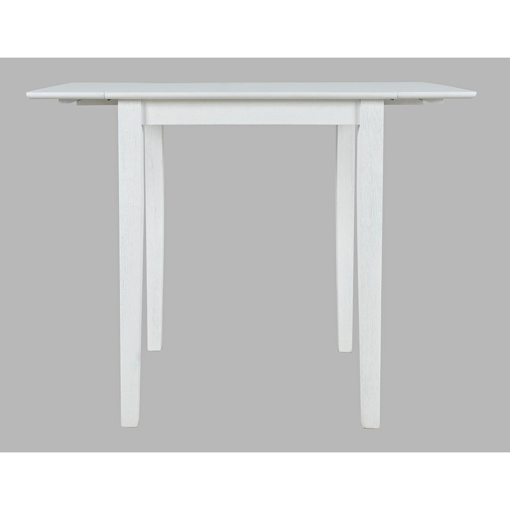 Eastern Tides Coastal Wire-Brushed Acacia Drop-Leaf Counter Height Dining Table