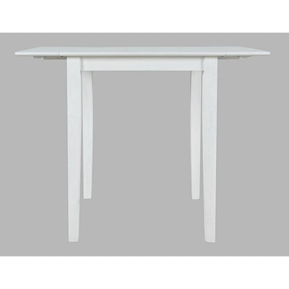 Eastern Tides Coastal Wire-Brushed Acacia Drop-Leaf Counter Height Dining Table