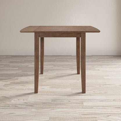 Eastern Tides Coastal Wire-Brushed Acacia Drop-Leaf Counter Height Dining Table