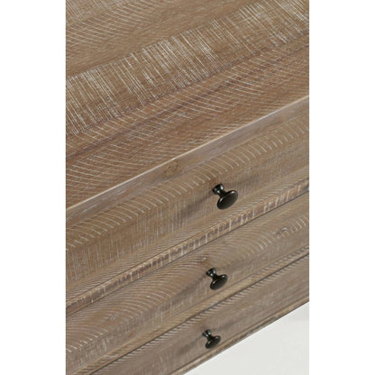 Maxton Contemporary Coastal Distressed Wood USB Charging Nightstand