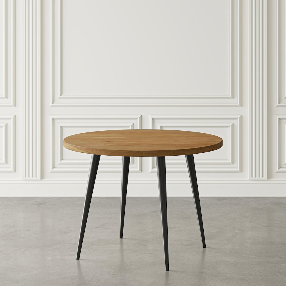 Prelude 42" Round Modern Solid Acacia Wood Dining Table