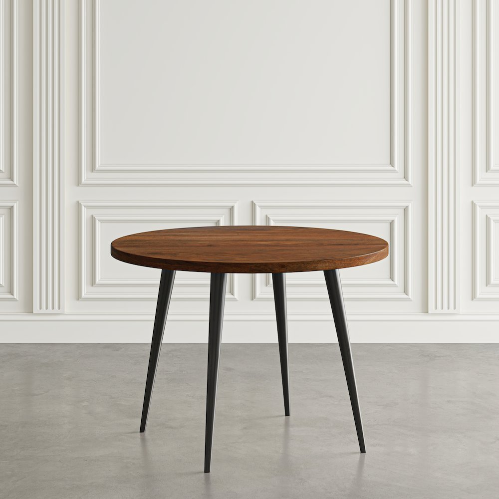 Prelude 42" Round Modern Solid Acacia Wood Dining Table