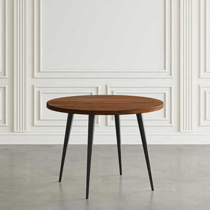 Prelude 42" Round Modern Solid Acacia Wood Dining Table