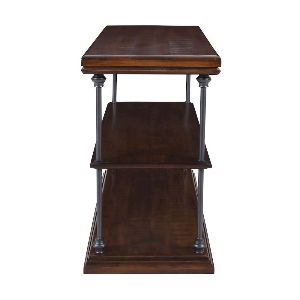 Larson Modern Industrial 48" Solid Wood Sofa Table with Storage