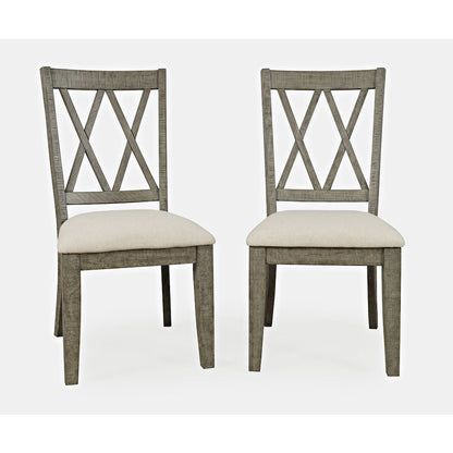 Telluride Rustic Farmhouse Solid Wood Dining Chair (Set of 2)