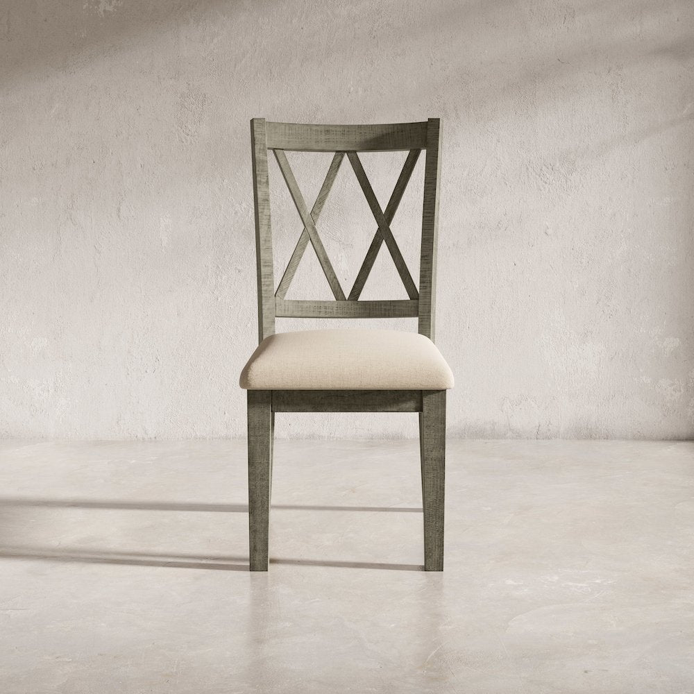 Telluride Rustic Farmhouse Solid Wood Dining Chair (Set of 2)
