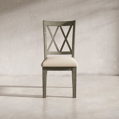 Telluride Rustic Farmhouse Solid Wood Dining Chair (Set of 2)