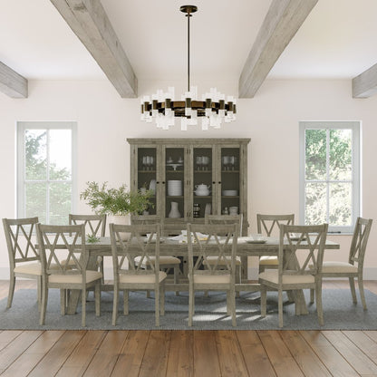 Telluride Rustic Farmhouse Solid Wood Dining Chair (Set of 2)