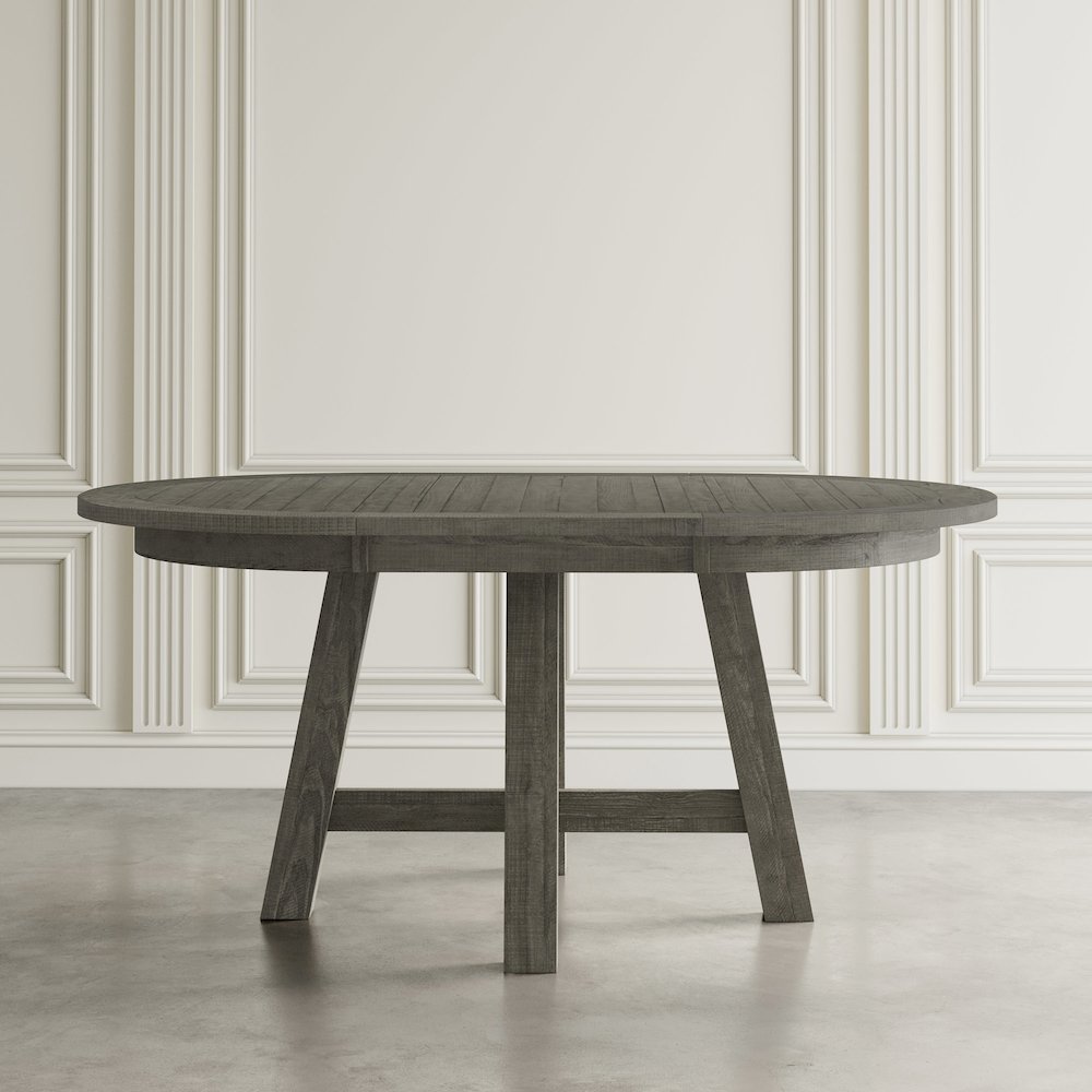 Rustic Farmhouse Solid Wood Round to Oval Counter Height Dining Table