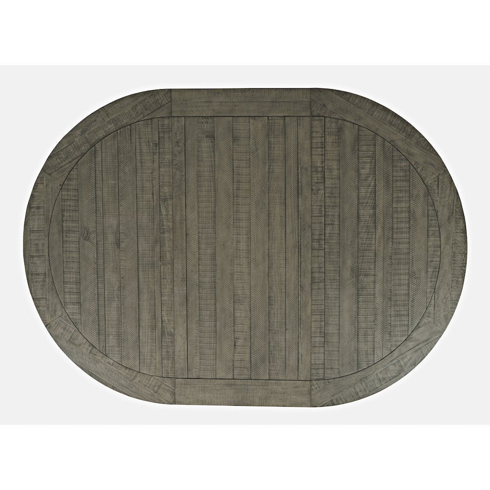 Rustic Farmhouse Solid Wood Round to Oval Counter Height Dining Table