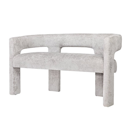 Gwen Modern Luxury Jacquard Fabric Upholstered Sculpture Bench