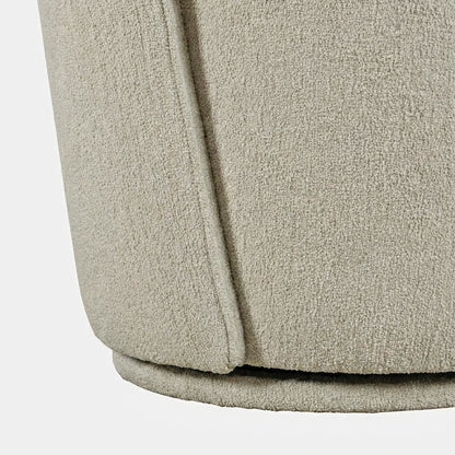 Mid-Century Modern Upholstered Swivel Dining Chair, Gray, Set of 2